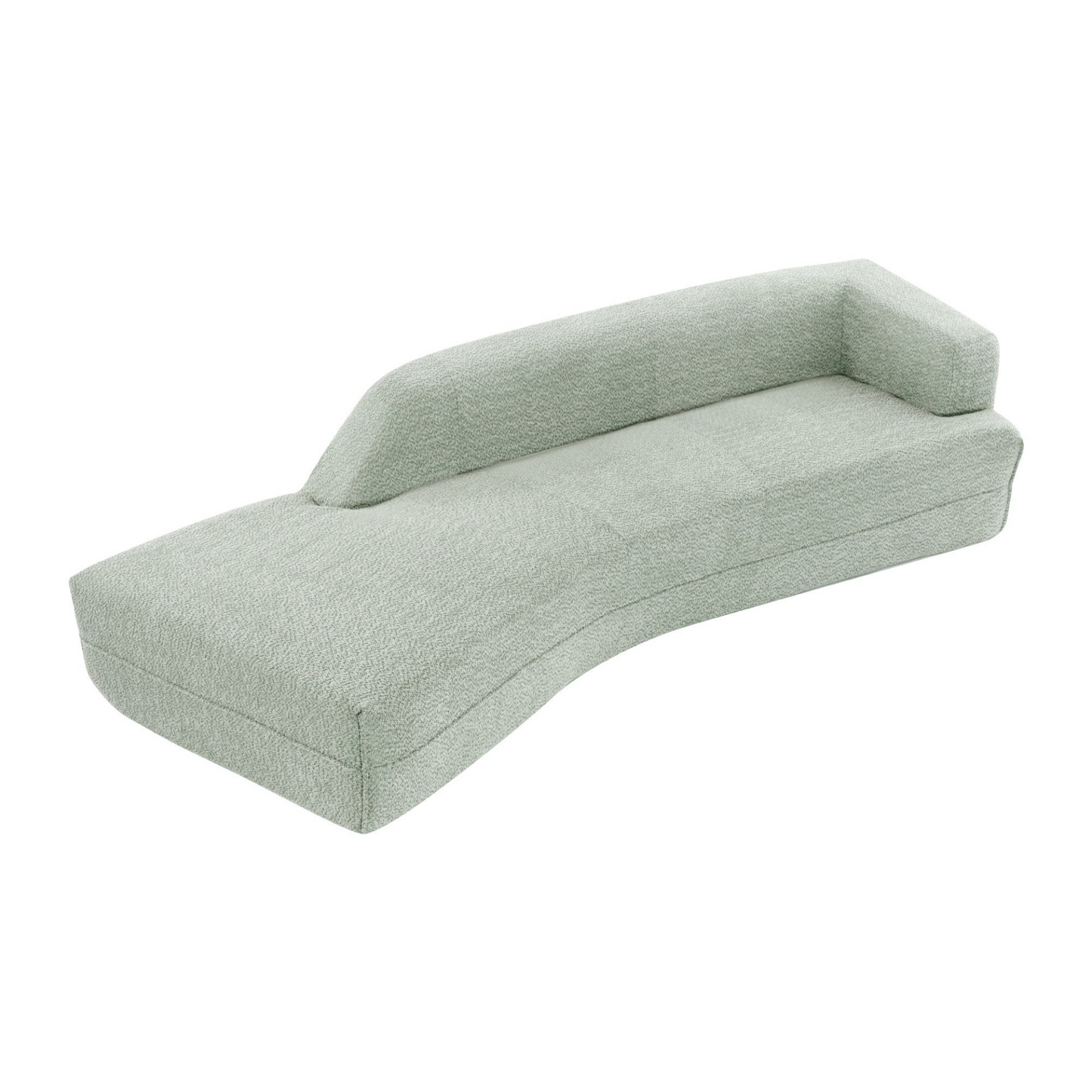 109.4" Curved Chaise Lounge Modern Indoor Sofa Couch for Living Room, Green