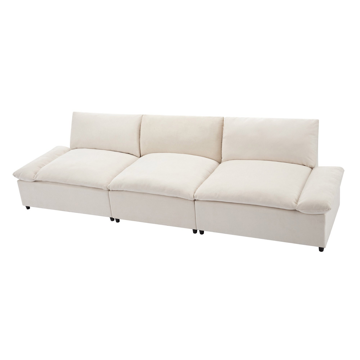 119.5'' 3 Seater Sofa with 2 Storage Units , for Living Room, Office, Apartment