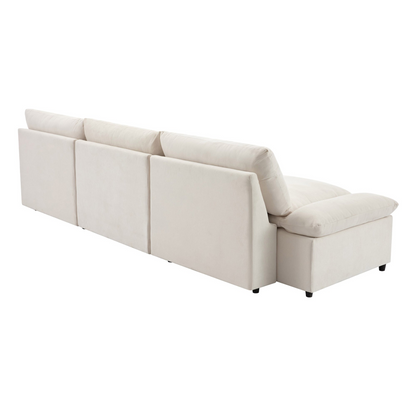 119.5'' 3 Seater Sofa with 2 Storage Units , for Living Room, Office, Apartment